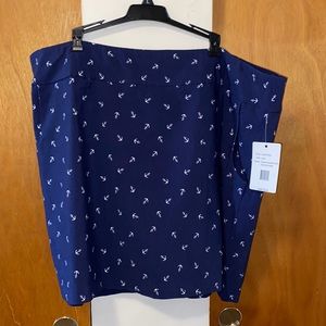 🌊 NWT Zac & Rachel Woman Nautical Skort